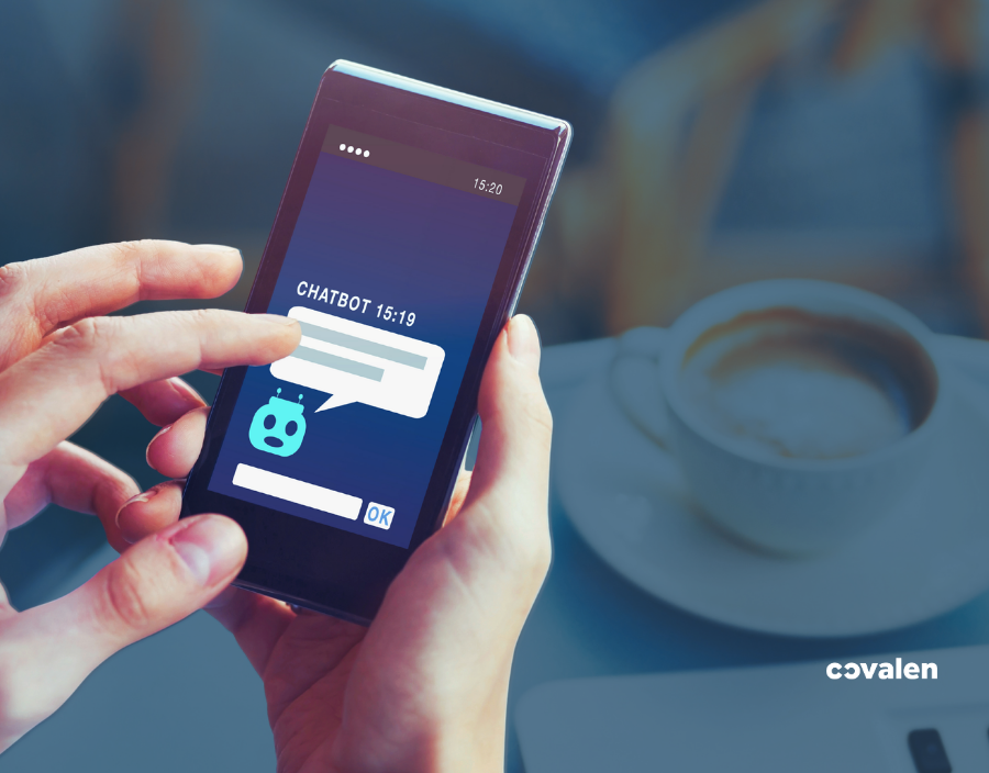 Main qui converse avec agent conversational ia